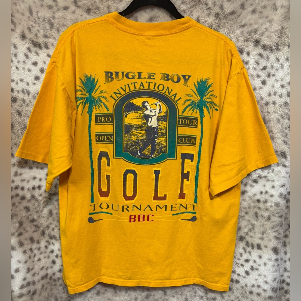 VINTAGE 90s BUGLE BOY BBC GOLF TOURNAMENT TEE